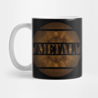 Heavy metal explosion in metallic brown Mug